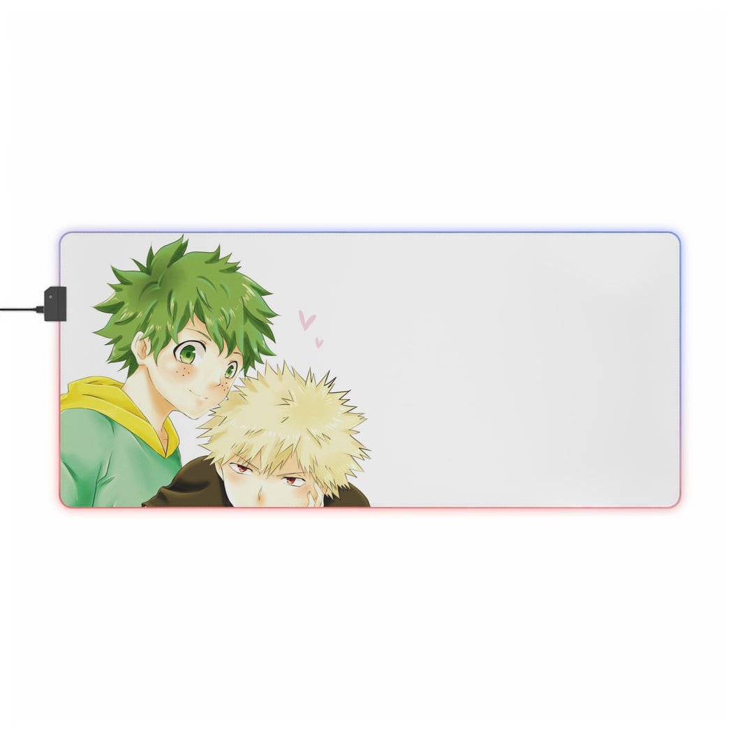 My Hero Academia Izuku Midoriya, Katsuki Bakugou RGB LED Mouse Pad (Desk Mat)