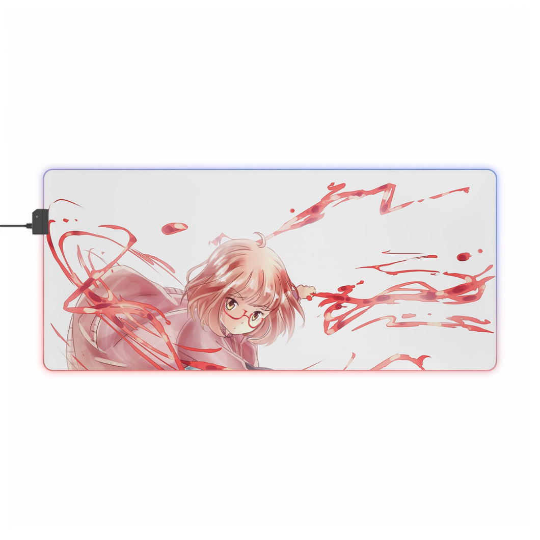 Beyond the Boundary Mirai Kuriyama RGB LED Mouse Pad (Desk Mat)