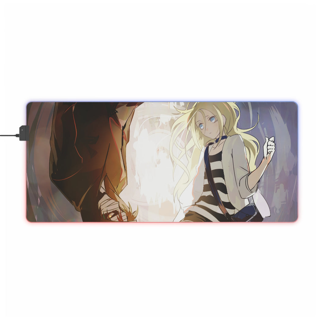 Tapis de souris LED RVB Angels Of Death Rachel Gardner (tapis de bureau)