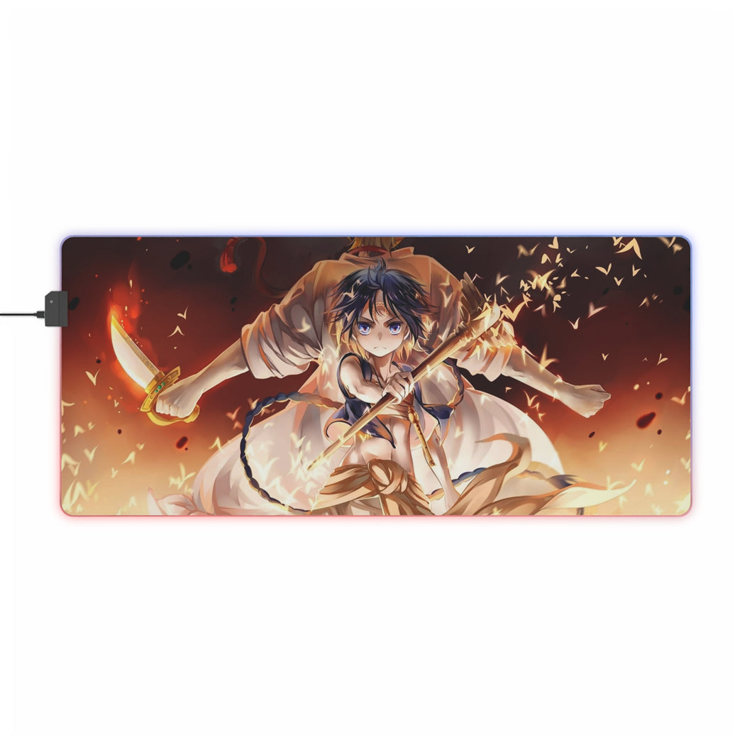 Magi: The Labyrinth Of Magic Alibaba Saluja, Aladdin, Japanese Desk Mat RGB LED Mouse Pad (Desk Mat)