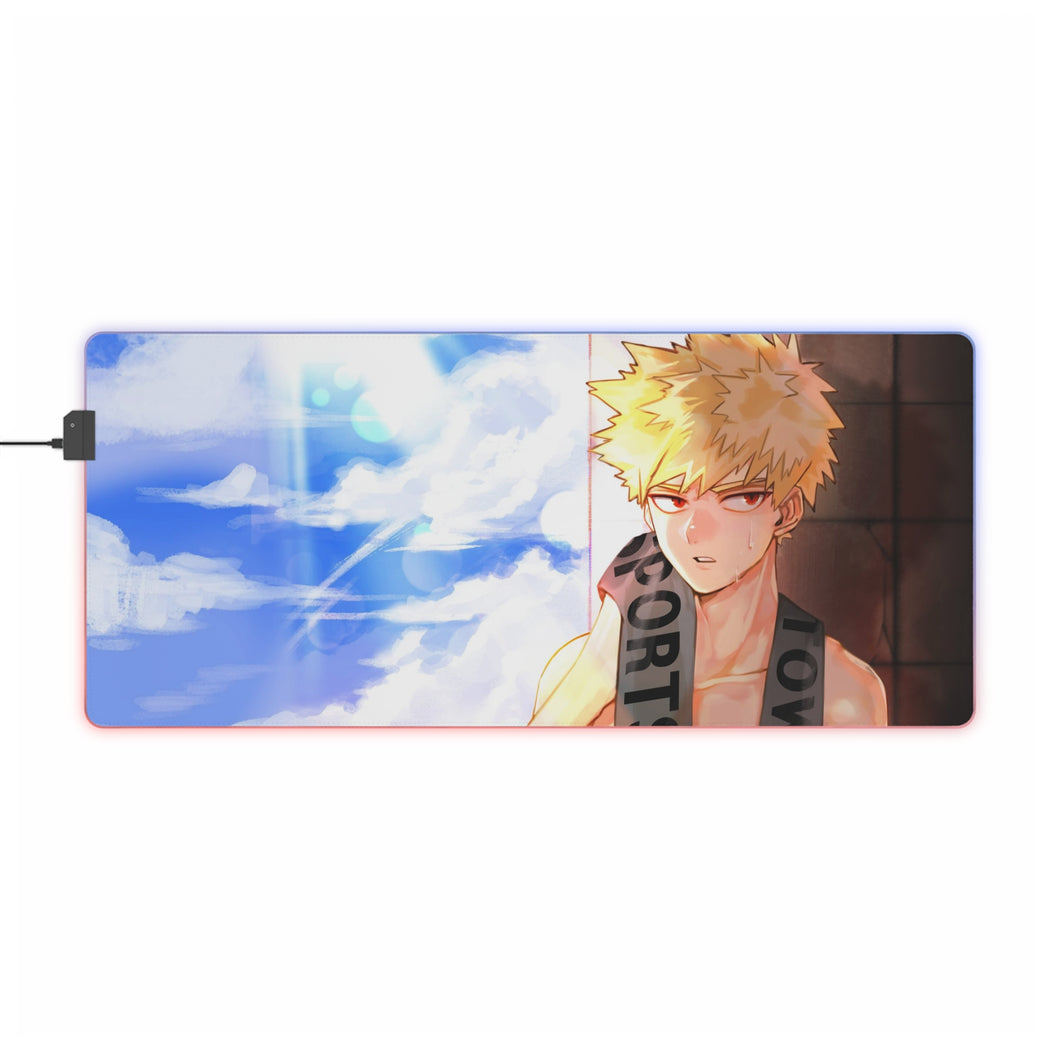 My Hero Academia Katsuki Bakugou RGB LED Mouse Pad (Desk Mat)