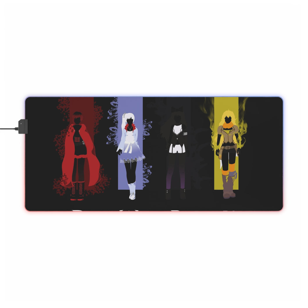 Tapis de souris LED RGB Anime RWBY (tapis de bureau)