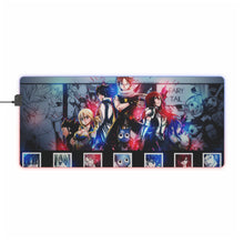 Charger l&#39;image dans la galerie, Tapis de souris LED RGB Fairy Tail Natsu Dragneel, Erza Scarlet, Gray Fullbuster, Lucy Heartfilia, Happy (tapis de bureau)
