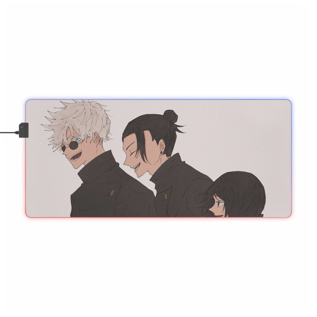 Tapis de souris LED RVB Jujutsu Kaisen (tapis de bureau)