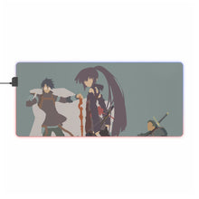 Charger l&#39;image dans la galerie, Tapis de souris LED RVB Log Horizon Shiroe, Akatsuki, Naotsugu (tapis de bureau)
