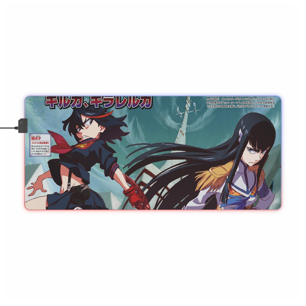 Tapis de souris LED RVB Kill La Kill (tapis de bureau)