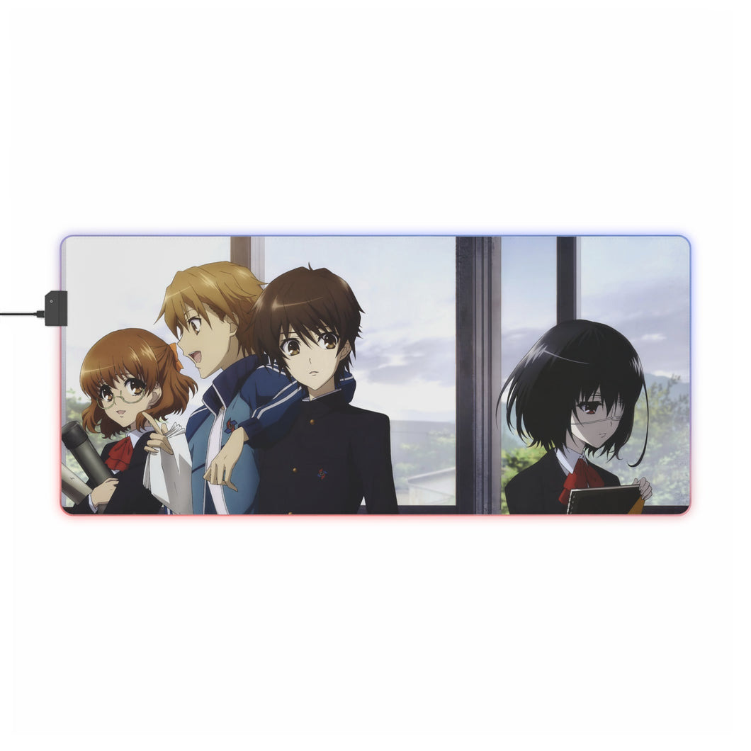 Tapis de souris LED RVB Mei, Yukari, Naoya et Kouichi (tapis de bureau)