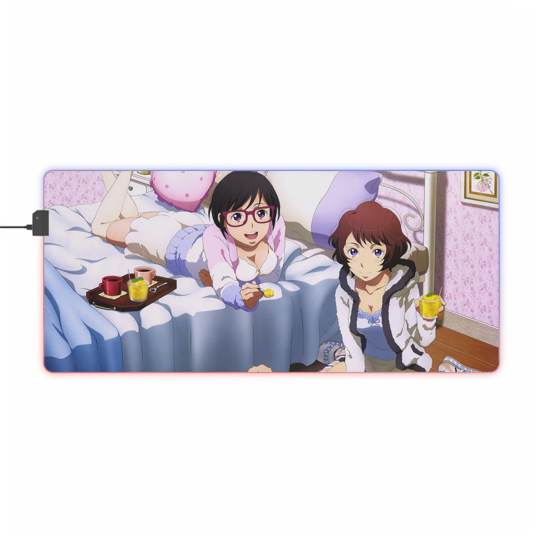 Tapis de souris LED RVB Aldnoah.Zero (tapis de bureau)