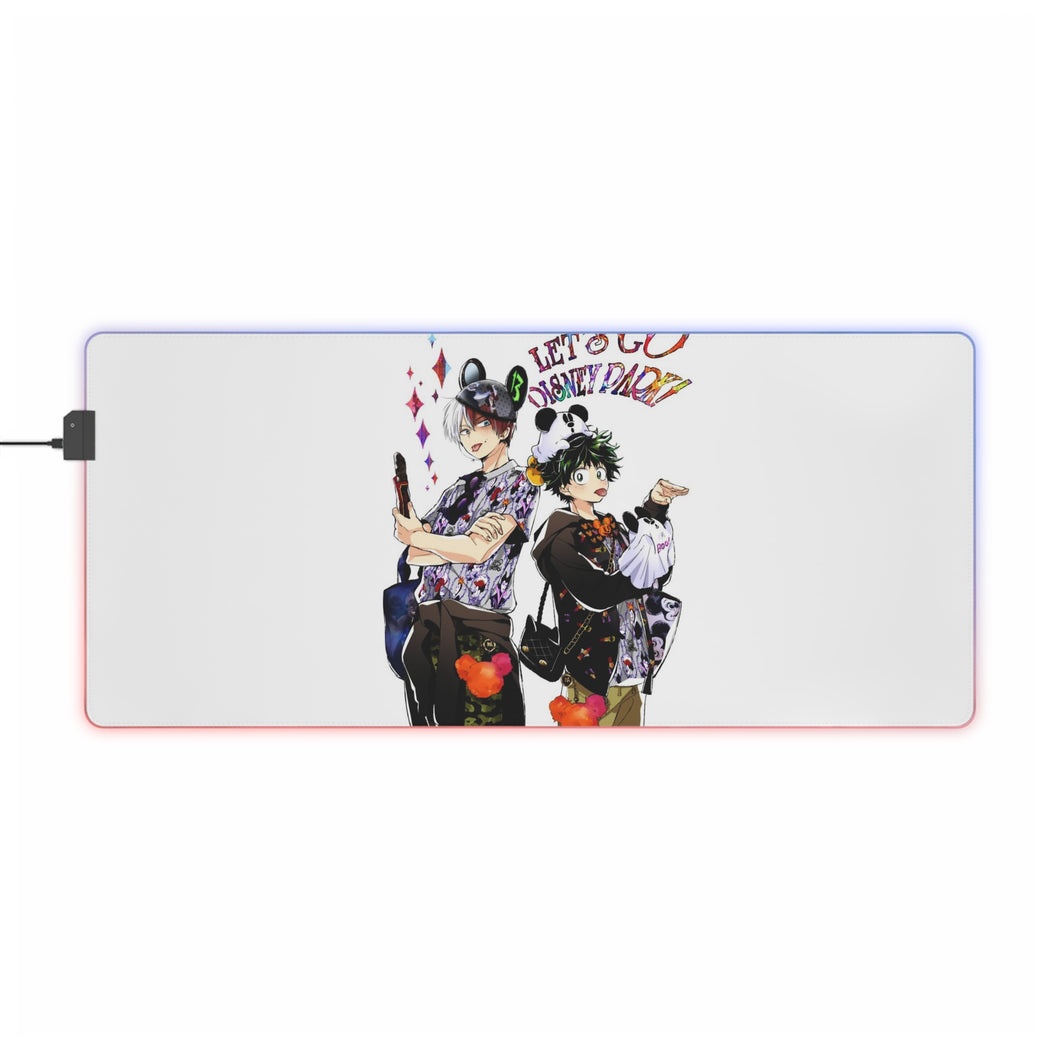 Tapis de souris LED RVB My Hero Academia Izuku Midoriya (tapis de bureau)