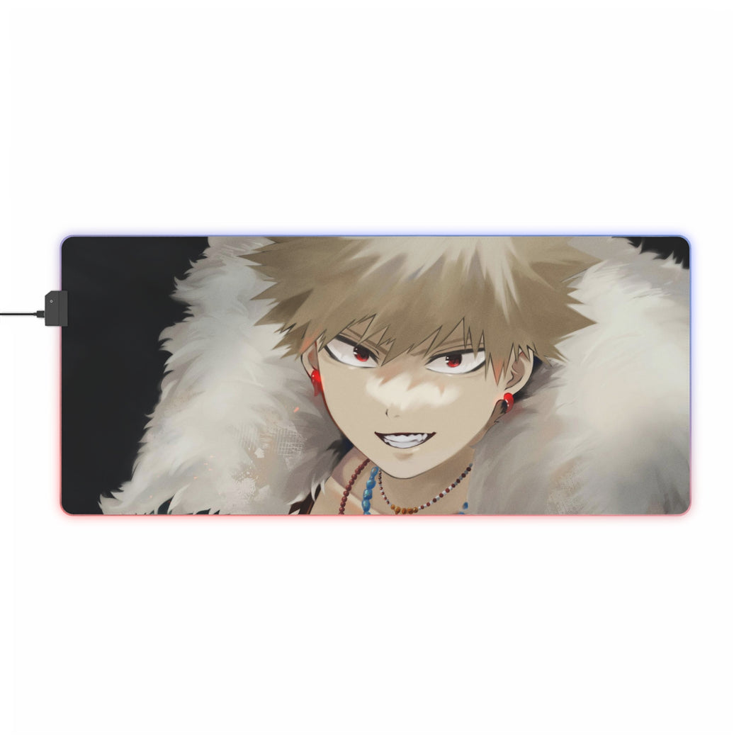 Alfombrilla de ratón (alfombrilla de escritorio) RGB LED My Hero Academia Katsuki Bakugou