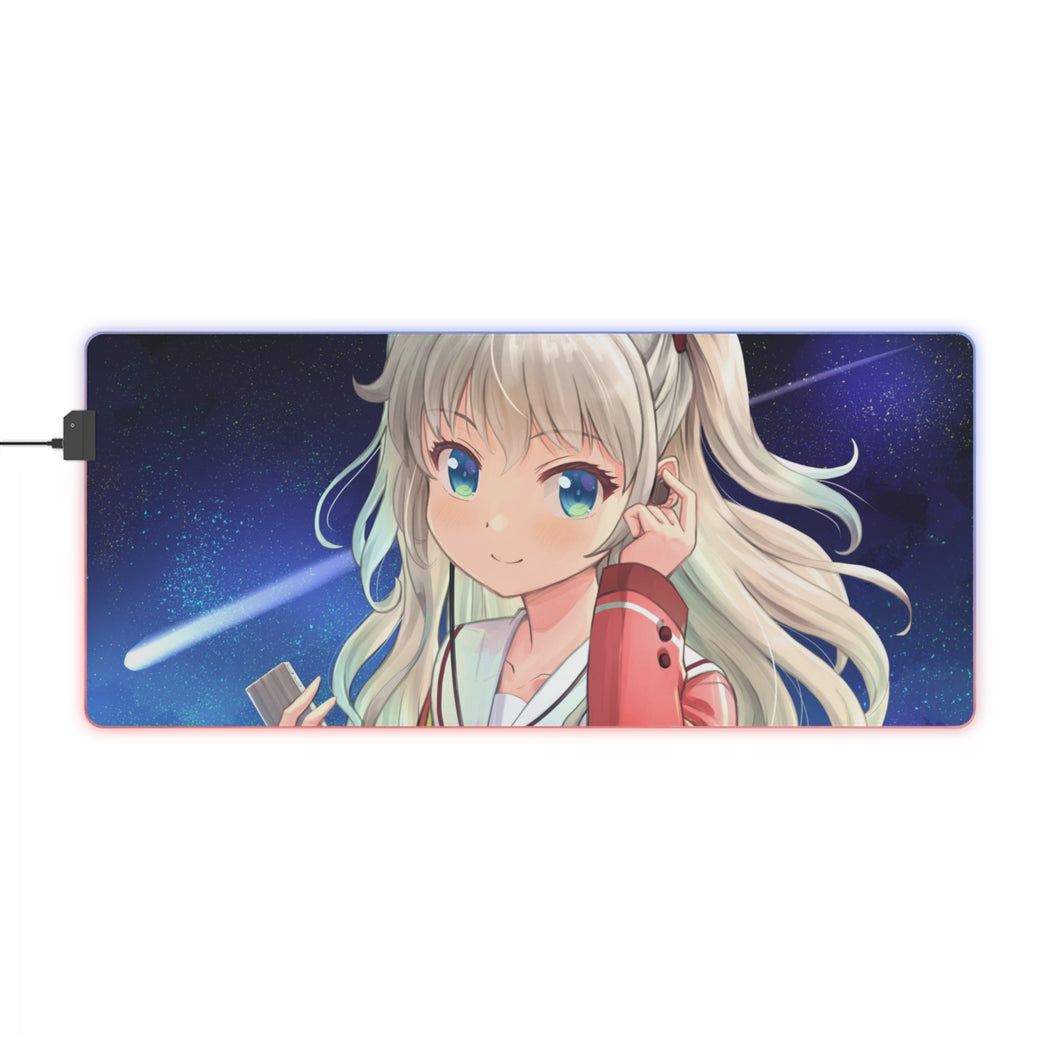 Tapis de souris LED RVB Charlotte Nao Tomori (tapis de bureau)