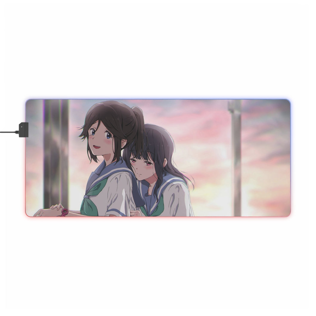 Son ! Tapis de souris LED RGB Euphonium Mizore Yoroizuka, Nozomi Kasaki (tapis de bureau)