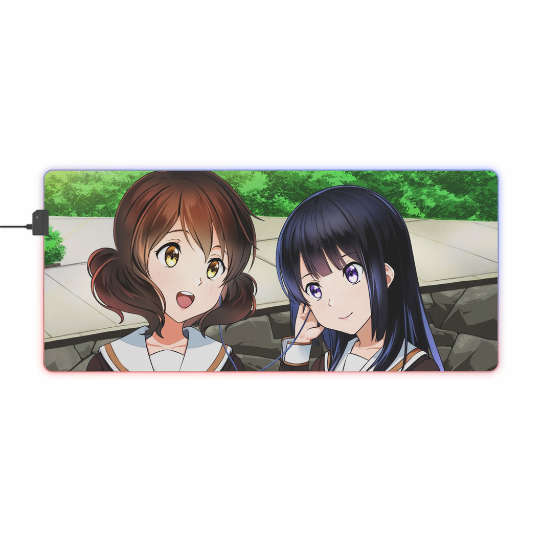 Sound! Euphonium Kumiko Oumae, Reina Kousaka RGB LED Mouse Pad (Desk Mat)