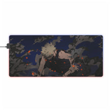 Cargar imagen en el visor de la galería, Alfombrilla de ratón RGB LED (alfombrilla de escritorio) de My Hero Academia Izuku Midoriya y Katsuki Bakugou
