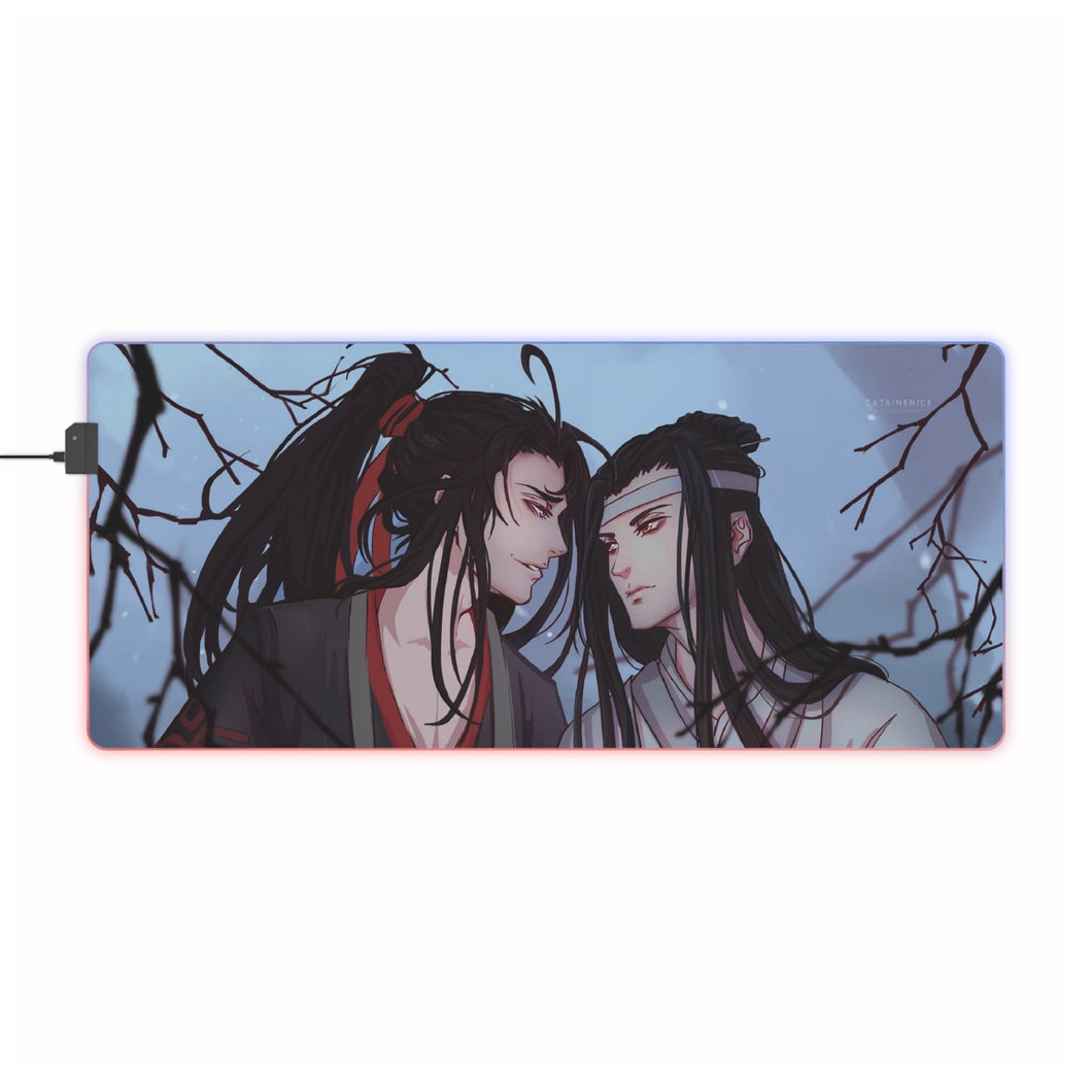 Tapis de souris LED RVB Wei Ying et Lan Zhan (tapis de bureau)