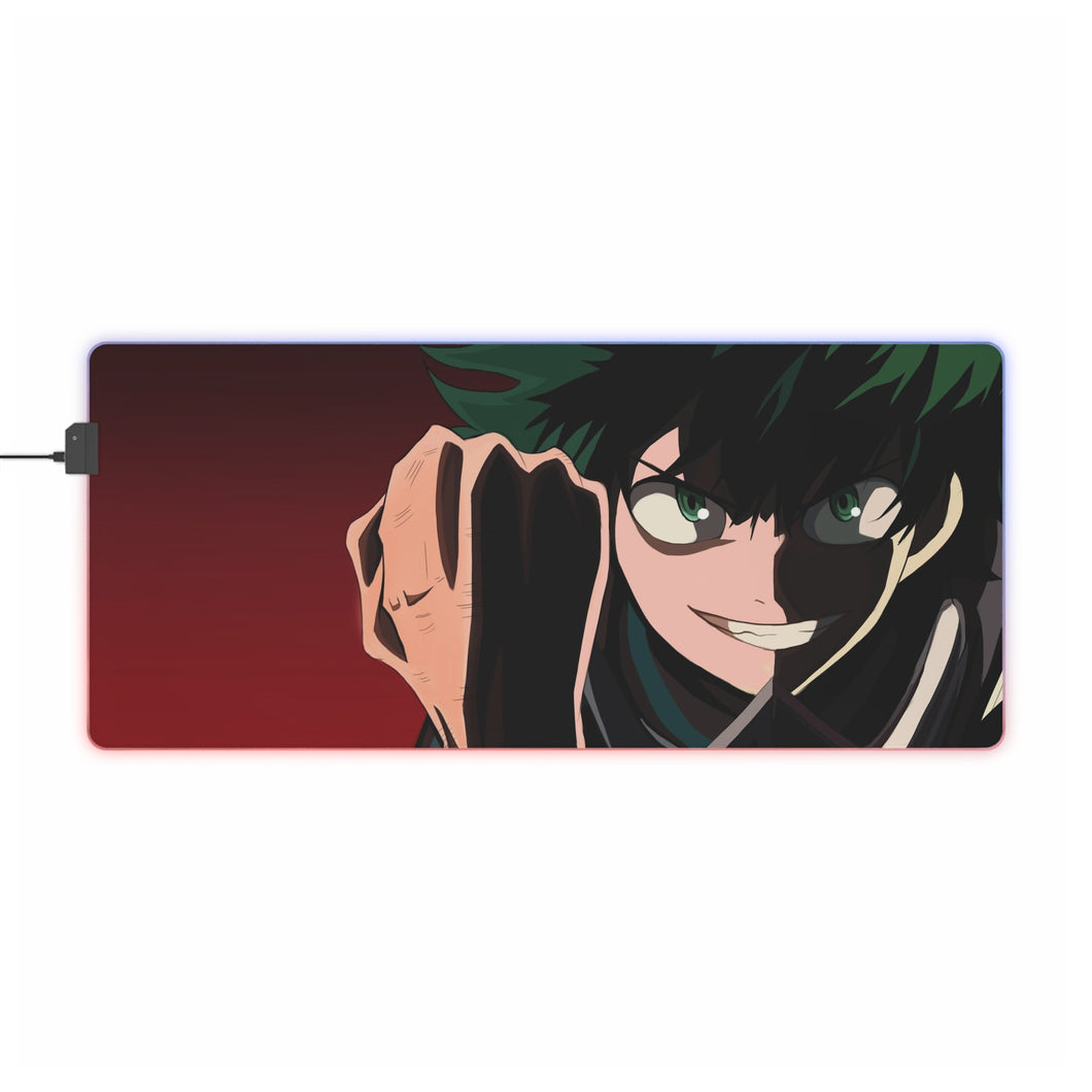 Tapis de souris LED RVB My Hero Academia Izuku Midoriya (tapis de bureau)