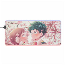 Charger l&#39;image dans la galerie, Tapis de souris LED RVB My Hero Academia Izuku Midoriya (tapis de bureau)
