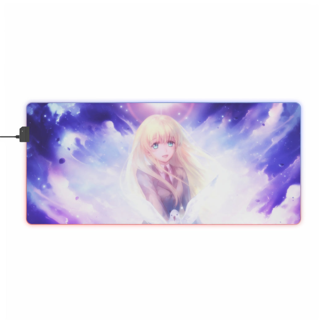 Tapis de souris LED RVB Aldnoah.Zero (tapis de bureau)