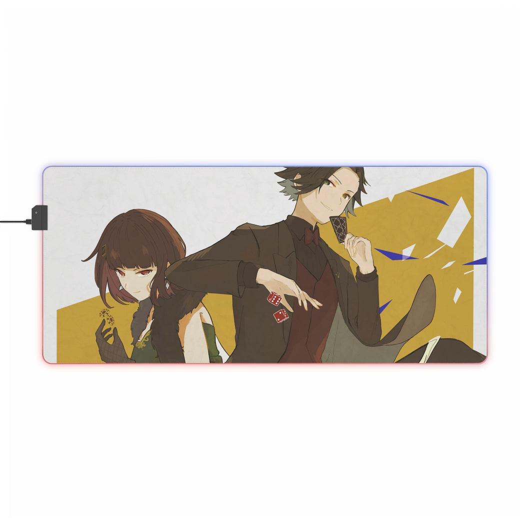 Bungou Stray Dogs Ranpo Edogawa, Akiko Yosano RGB LED Mouse Pad (Desk Mat)