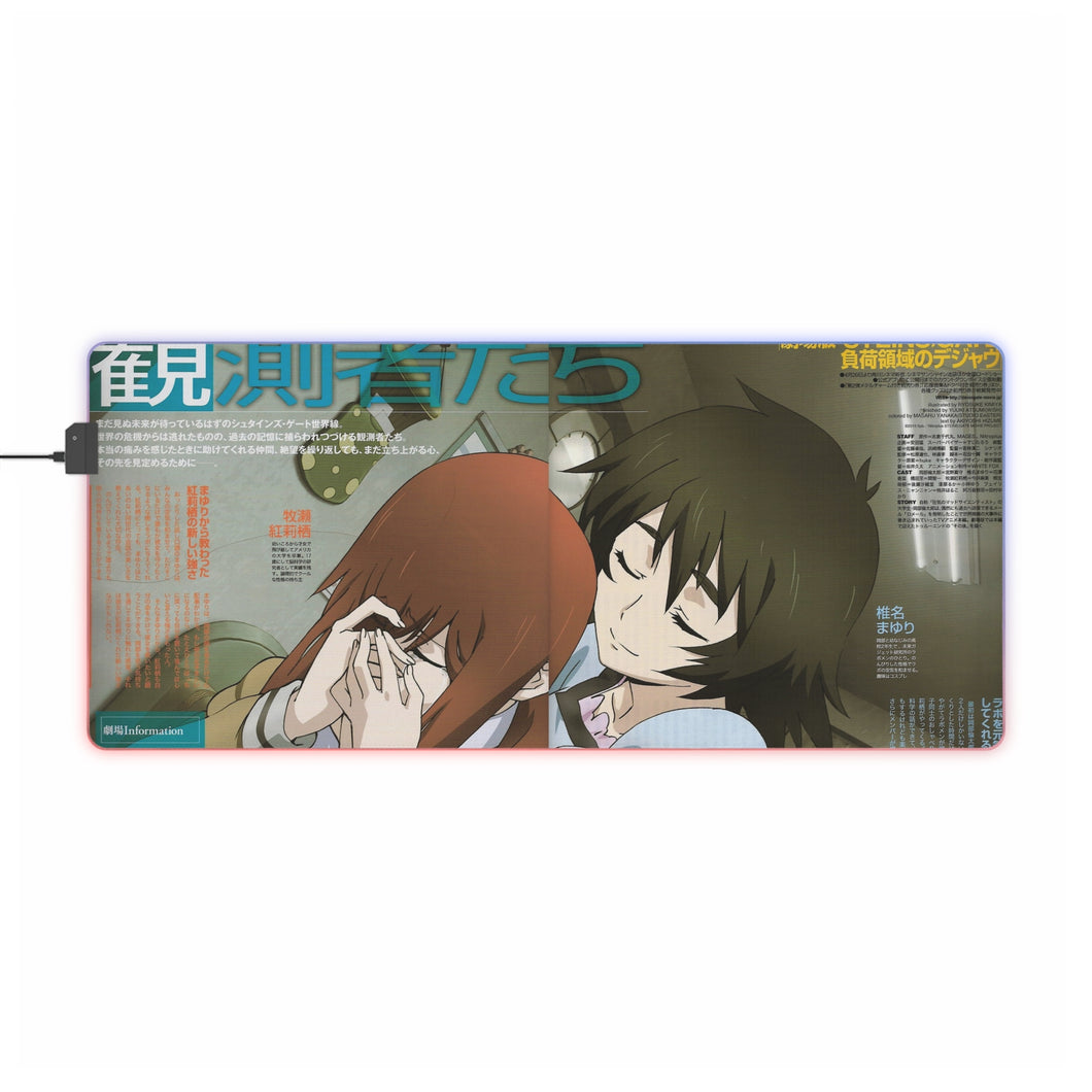 Anime Steins;Gate RGB LED Mouse Pad (Desk Mat)