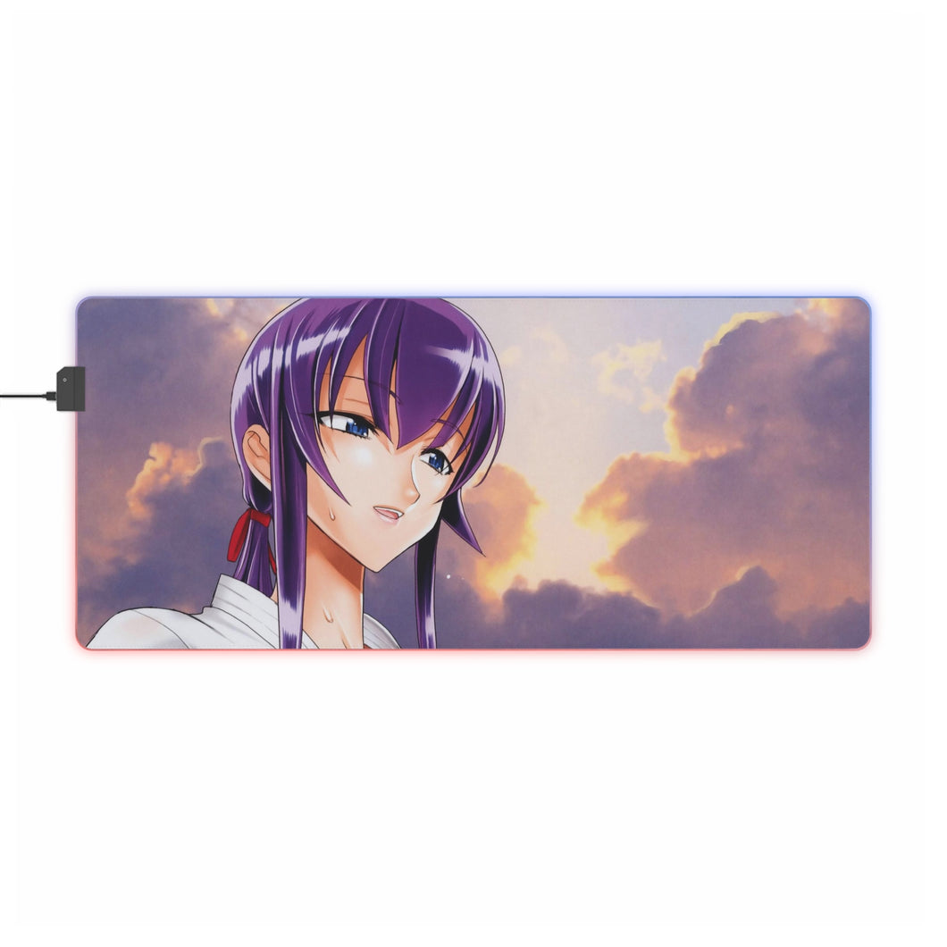 Tapis de souris LED RGB Highschool Of The Dead (tapis de bureau)