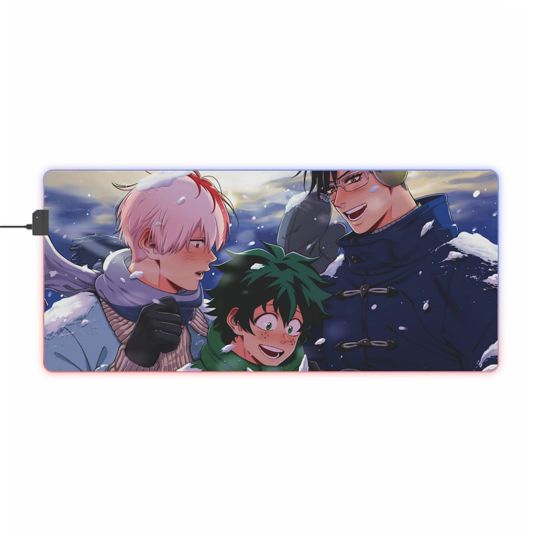 My Hero Academia Izuku Midoriya, Tenya Iida RGB LED Mouse Pad (Desk Mat)