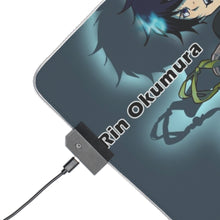 Cargar imagen en el visor de la galería, Rin and Yukio Okumura RGB LED Mouse Pad (Desk Mat)
