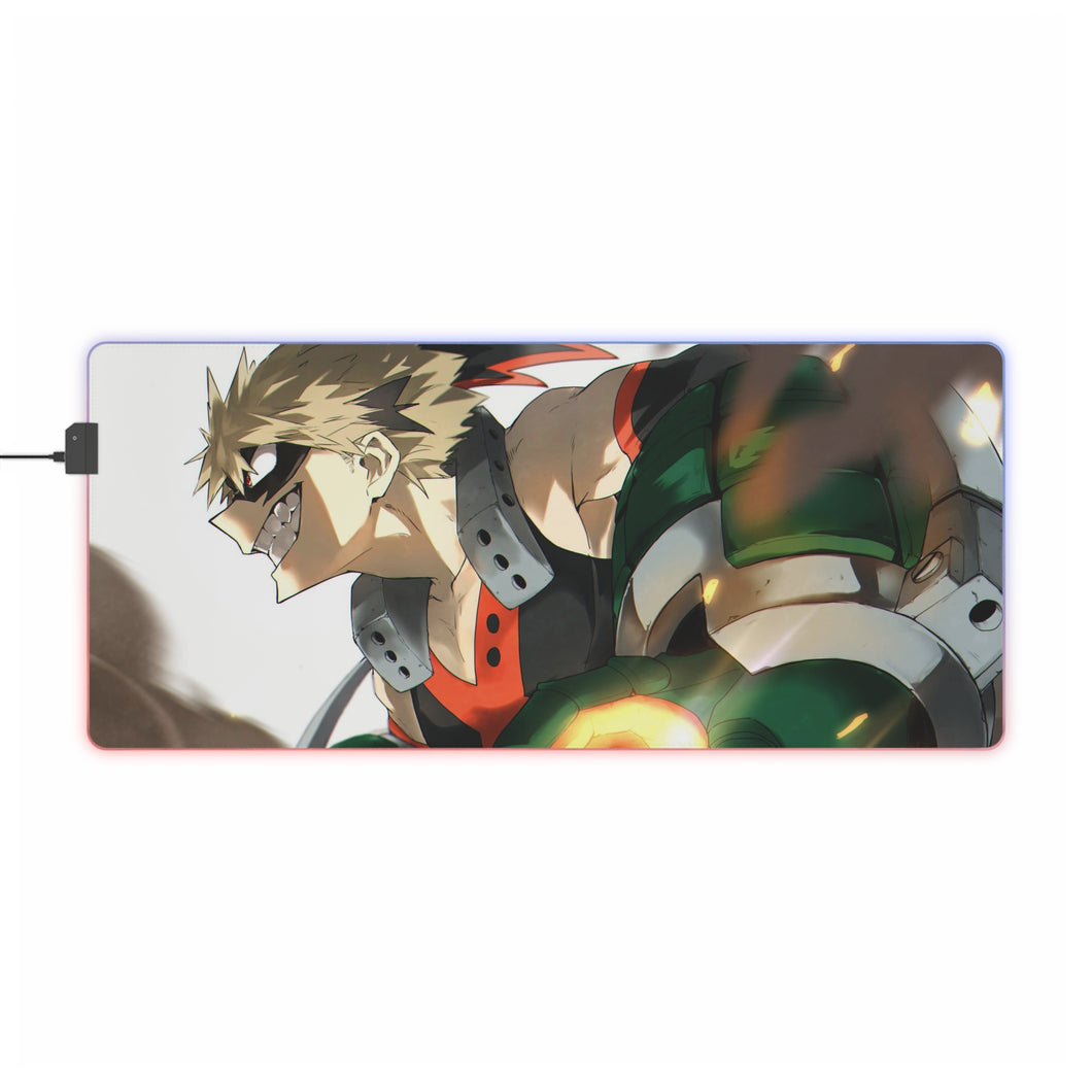 Alfombrilla de ratón (alfombrilla de escritorio) RGB LED My Hero Academia Katsuki Bakugou