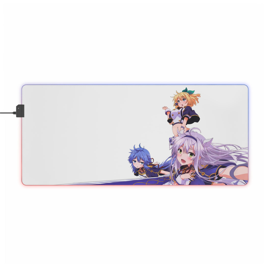 Rokudenashi Majutsu Koushi to Akashic Records Tapis de souris LED RVB (tapis de bureau)