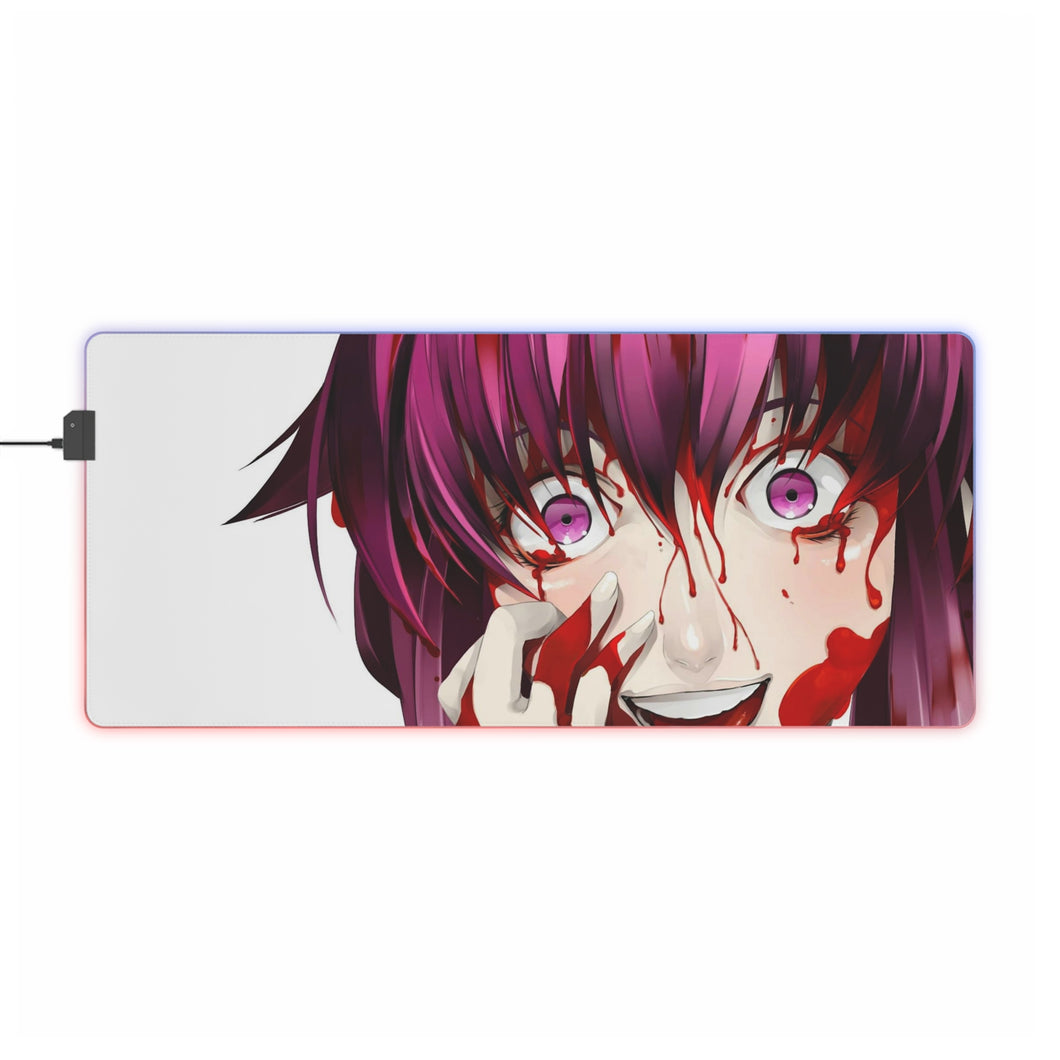 Tapis de souris LED RVB Mirai Nikki Yuno Gasai (tapis de bureau)