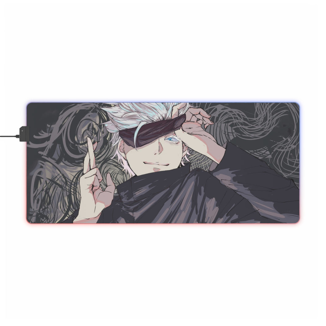 Tapis de souris LED RVB Jujutsu Kaisen (tapis de bureau)