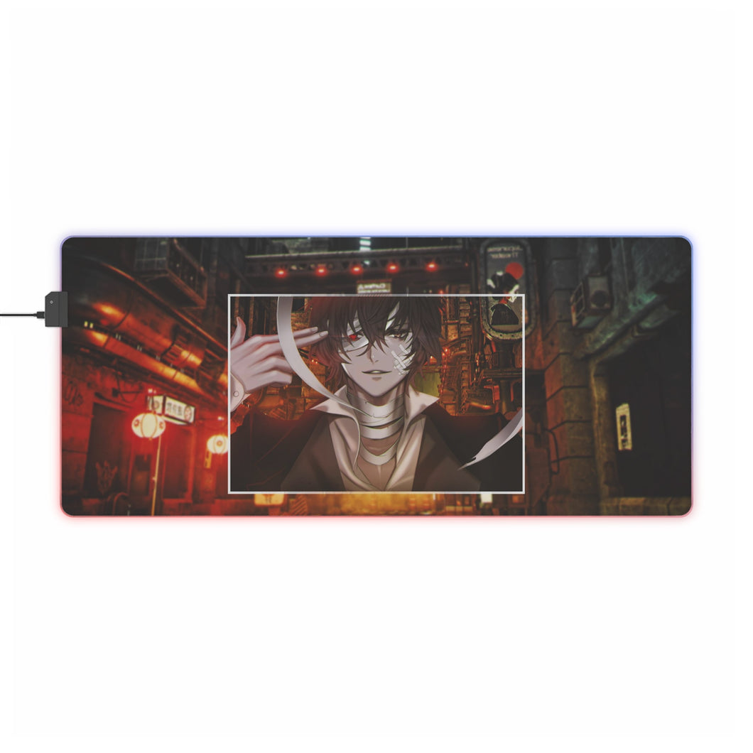 Osamu Dazai RGB LED Mouse Pad (Desk Mat)