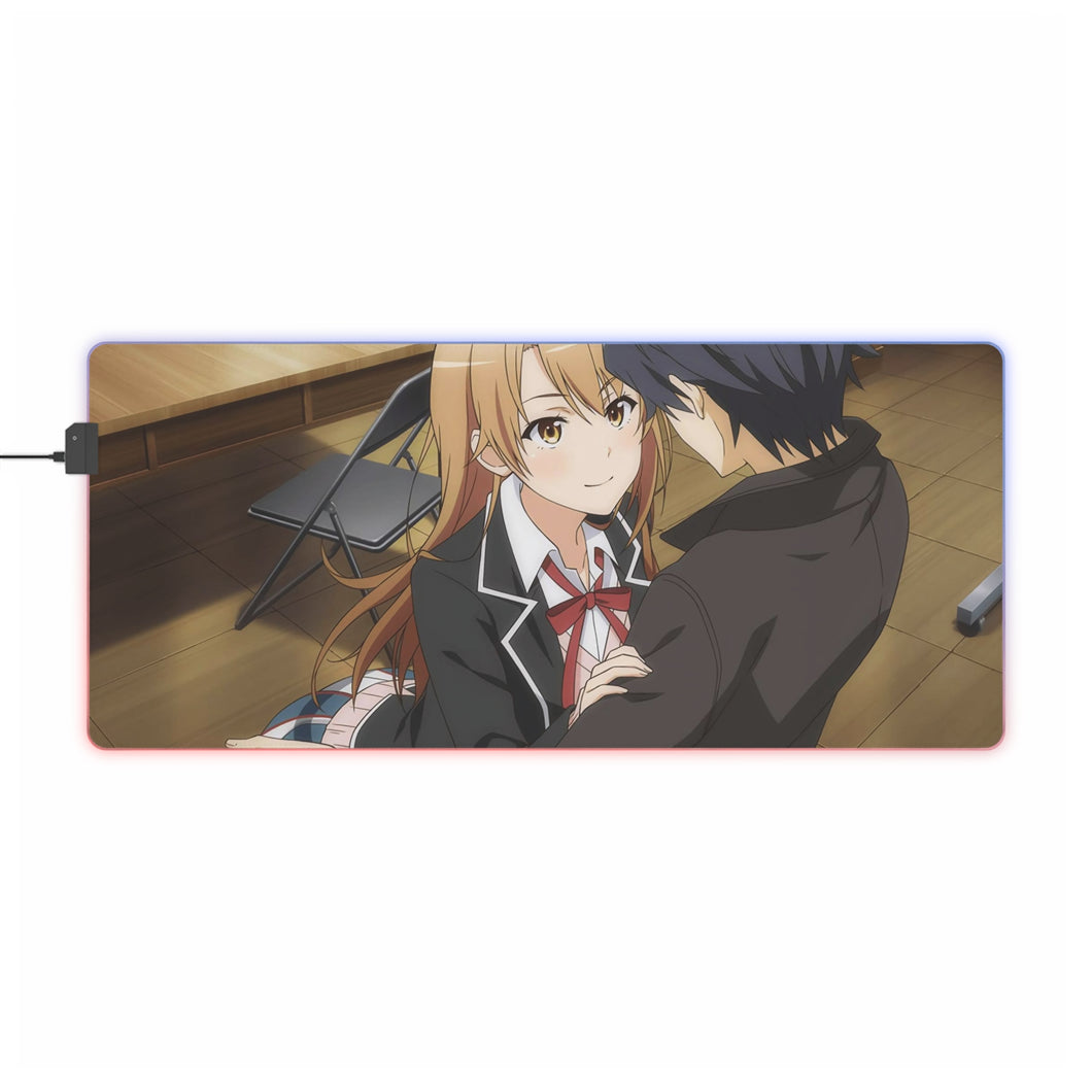 Tapis de souris LED RVB My Teen Romantic Comedy SNAFU Hachiman Hikigaya (tapis de bureau)