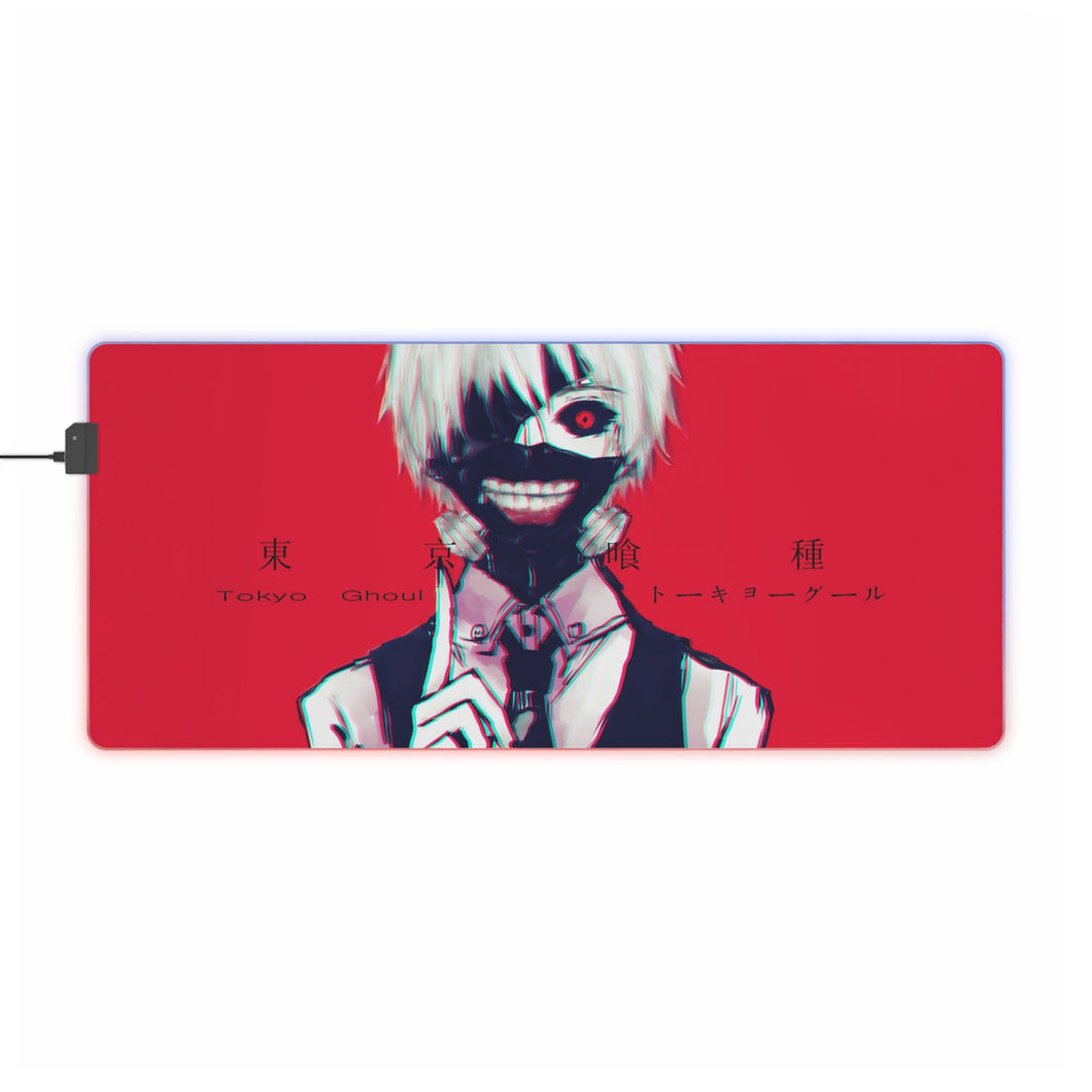 Tapis de souris LED RVB Tokyo Ghoul Ken Kaneki (tapis de bureau)