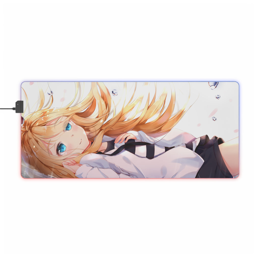 Tapis de souris LED RVB Angels Of Death Rachel Gardner (tapis de bureau)