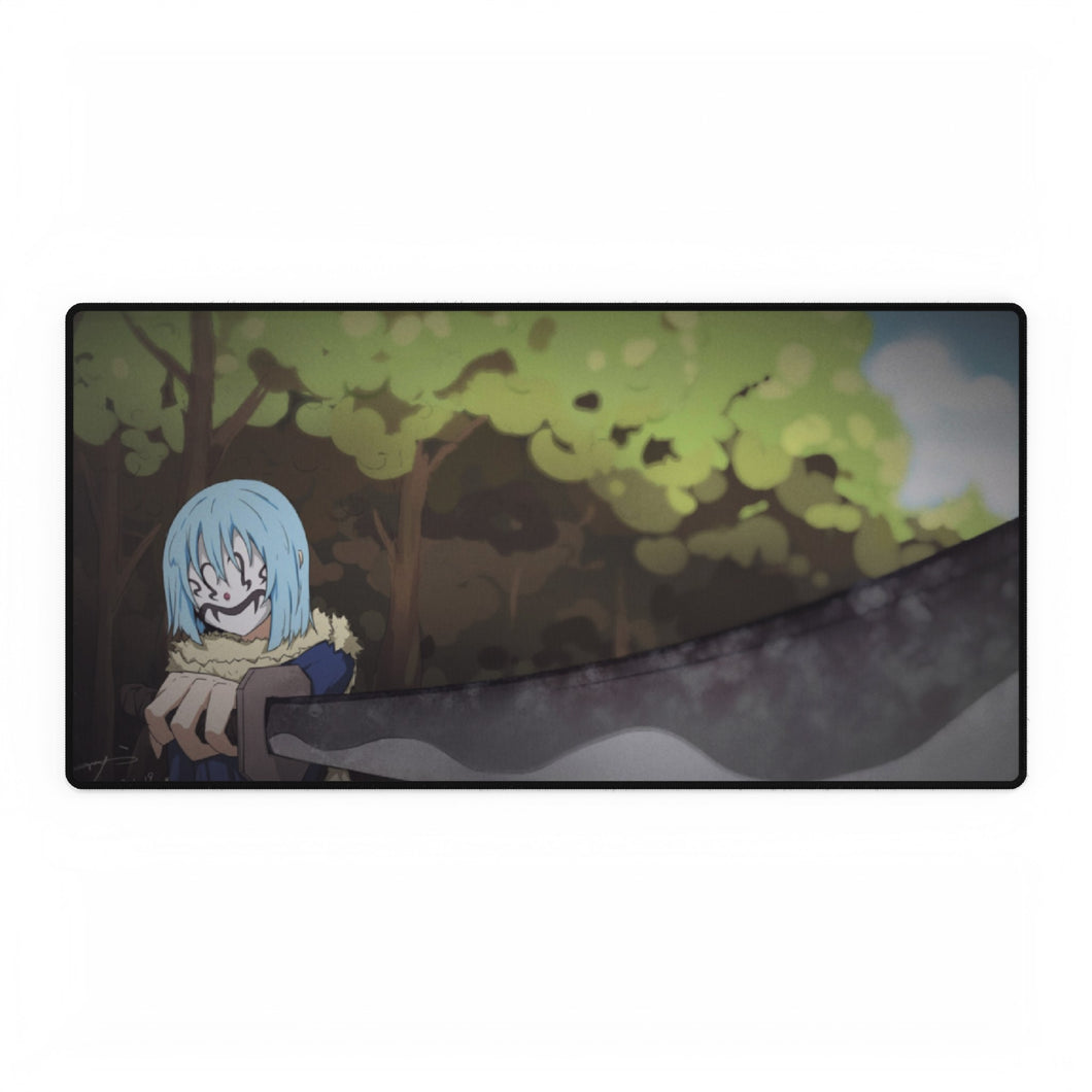 Rimuru Tempest in humanoid form with Shizue Izawa mask Mouse Pad (Desk Mat)