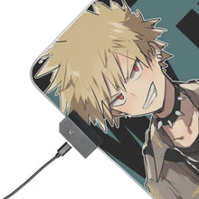 Cargar imagen en el visor de la galería, Alfombrilla de ratón RGB LED (alfombrilla de escritorio) de My Hero Academia Izuku Midoriya y Katsuki Bakugou
