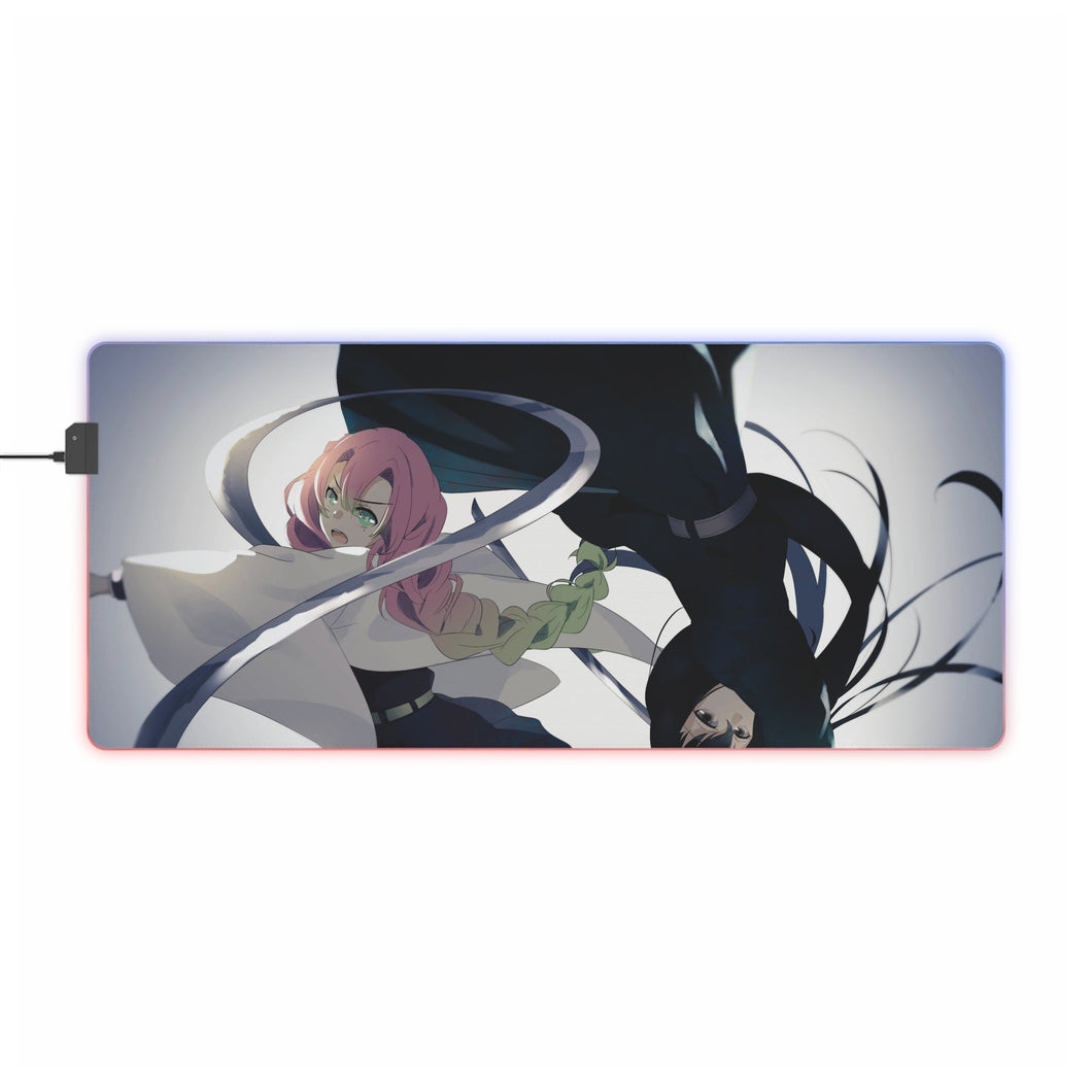 Tapis de souris LED RGB Demon Slayer : Kimetsu No Yaiba (tapis de bureau)