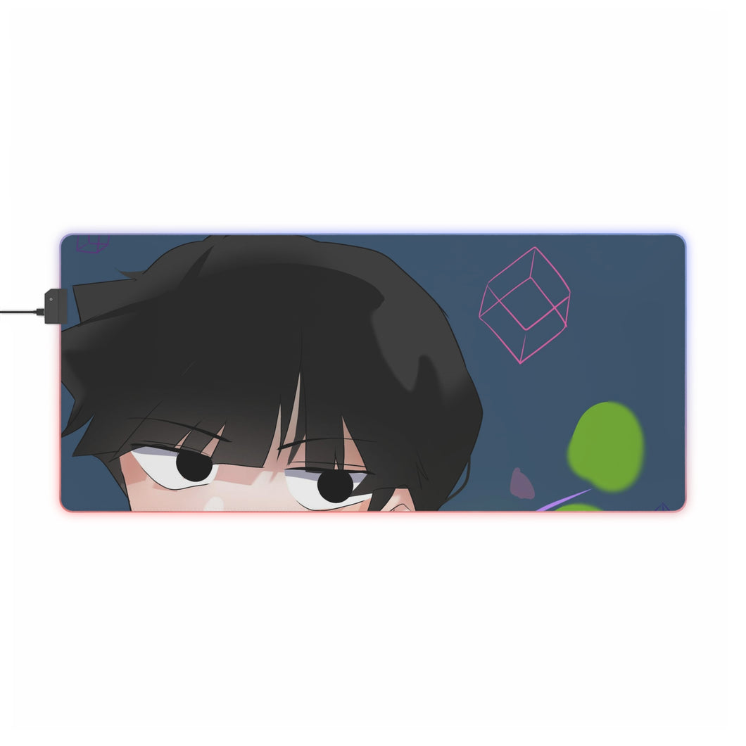 Tapis de souris LED RGB Mob Psycho 100 Shigeo Kageyama (tapis de bureau)