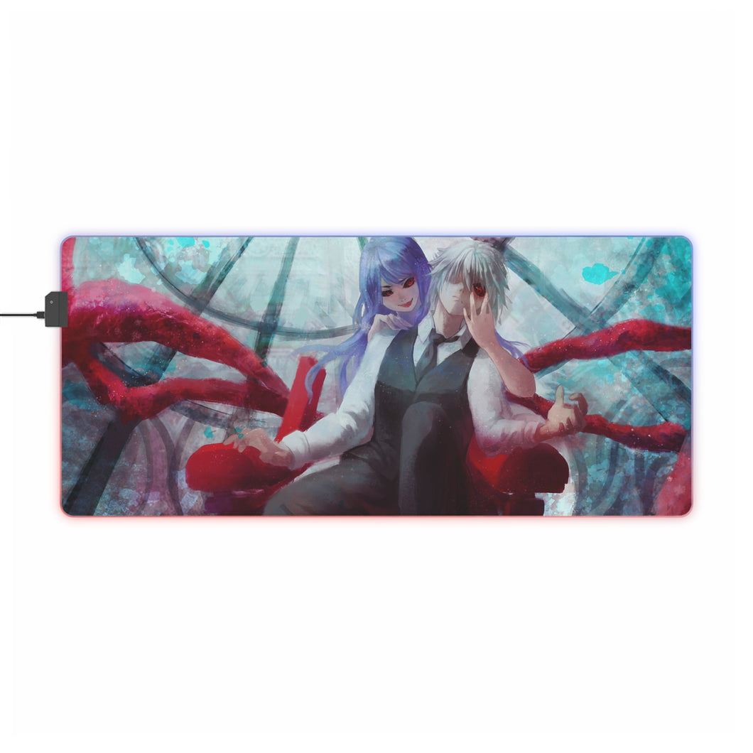 Tapis de souris LED RGB Anime Tokyo Ghoul (tapis de bureau)