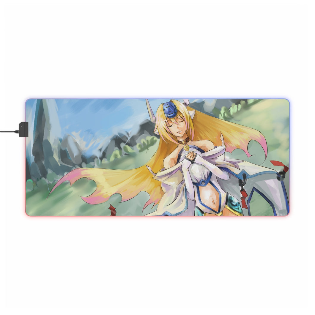 Tapis de souris LED RVB Blazblue (tapis de bureau)