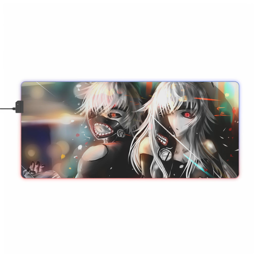 Tapis de souris LED RVB Tokyo Ghoul Ken Kaneki (tapis de bureau)