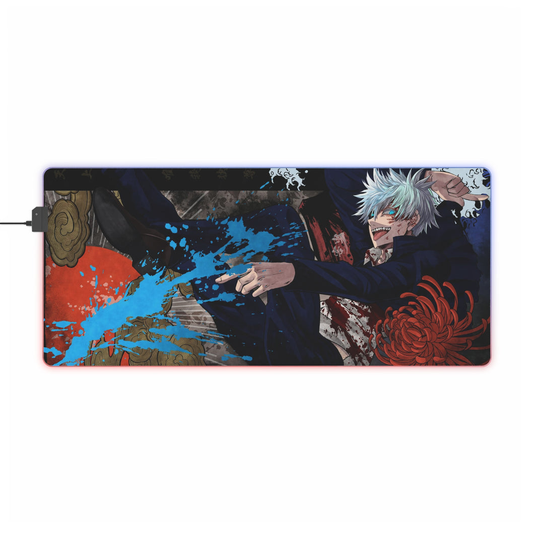 Tapis de souris LED RVB Jujutsu Kaisen (tapis de bureau)