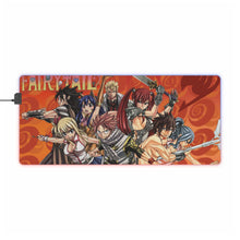 Cargar imagen en el visor de la galería, Fairy Tail Natsu Dragneel, Erza Scarlet, Gray Fullbuster, Lucy Heartfilia, Wendy Marvell RGB LED Mouse Pad (Desk Mat)
