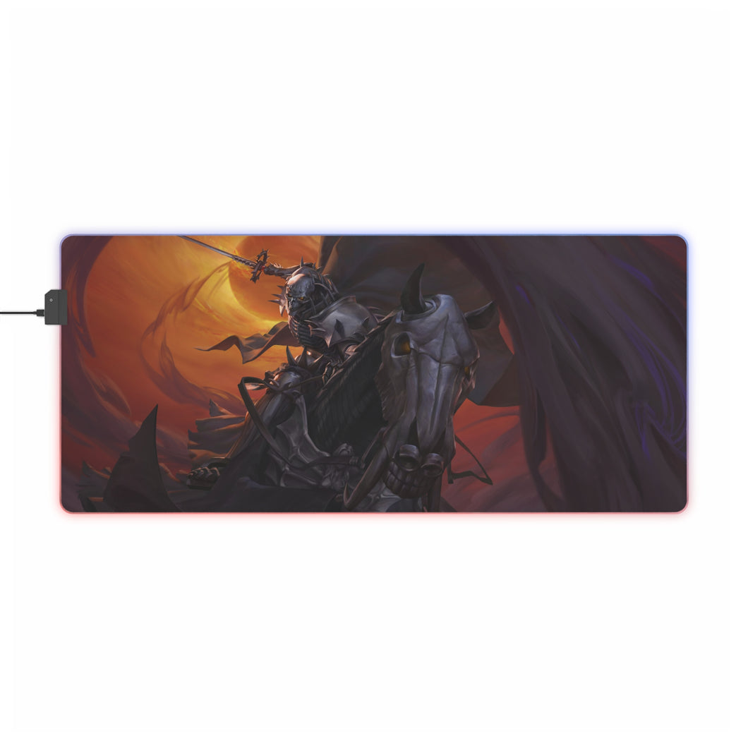 Tapis de souris LED RGB Anime Berserk (tapis de bureau)