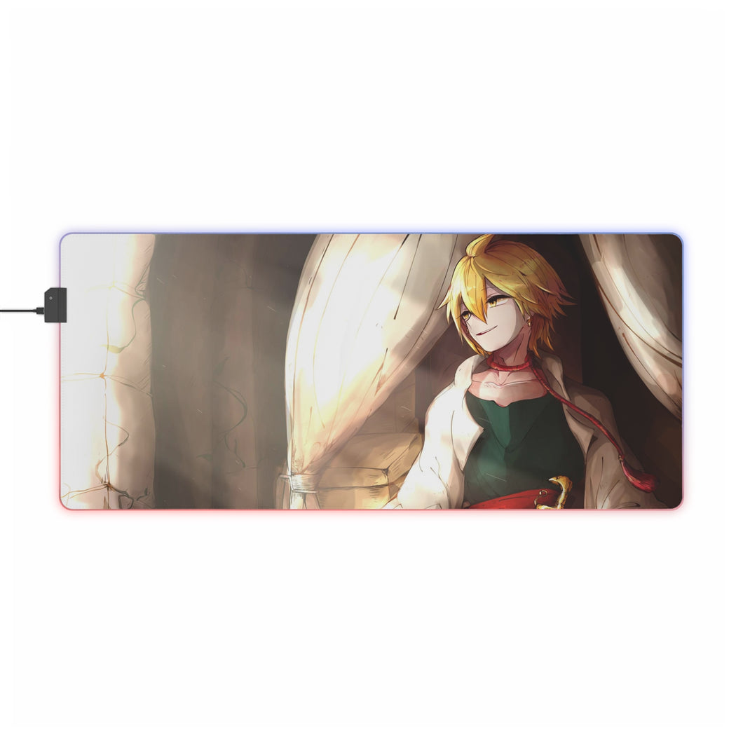 Magi: The Labyrinth Of Magic Alibaba Saluja, Japanese Desk Mat RGB LED Mouse Pad (Desk Mat)