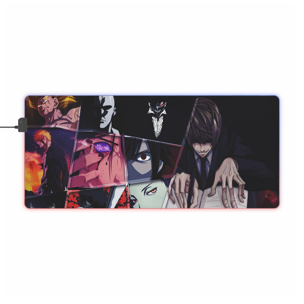 Anime Crossover RGB LED Mouse Pad (Desk Mat)