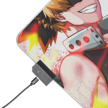 Load image into Gallery viewer, My Hero Academia Izuku Midoriya, Katsuki Bakugou RGB LED Mouse Pad (Desk Mat)
