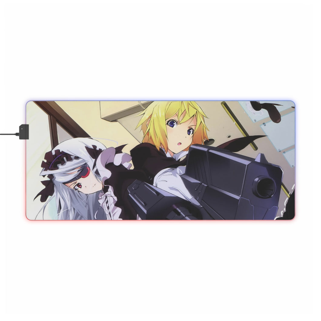 Infinite Stratos Charlotte Dunois, Laura Bodewig RGB LED Mouse Pad (Desk Mat)