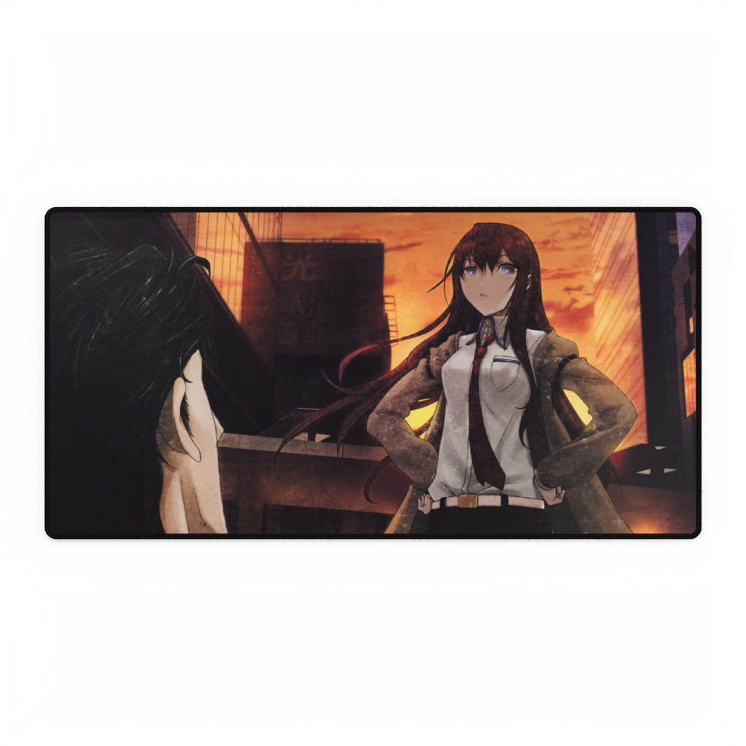 Tapis de souris Makise Kurisu et Rintaro Okabe (tapis de bureau)